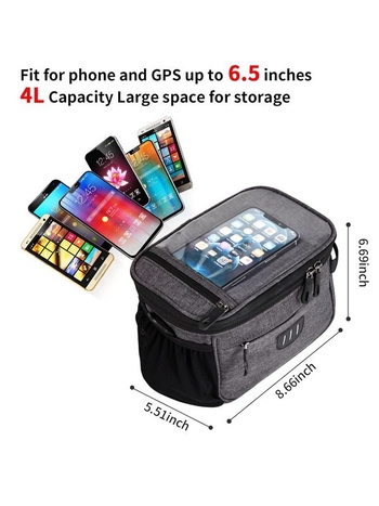 Διαφανής τσάντα ποδηλάτου για διασυνοριακή χρήση, τσάντα για το κεφάλι του σκούτερ, αναπνεύσιμη αδιάβροχη τσάντα βρύσης ποδηλάτου ισορροπίας, τσάντα ποδηλασίας που αντανακλά τη νύχτα