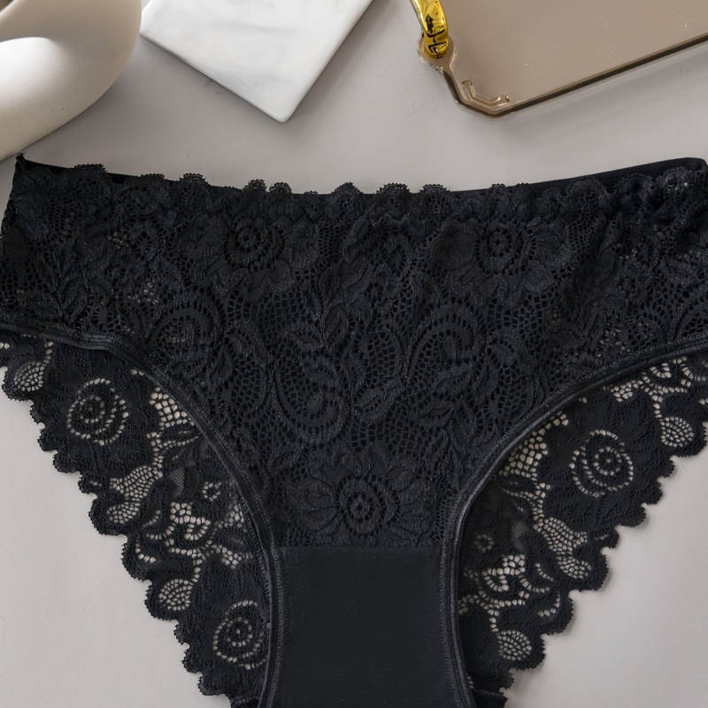 10 elegantiškų nėriniuotų moteriškų kelnaičių – seksualios, kontrastingos, nėriniuotos, žemo juosmens, permatomos kelnaitės, įskaitant 5 %.