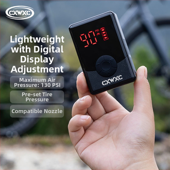 Cxwxc kalnu ceļa velosipēdu sūknis elektriskais piepūtes sūknis augstspiediena pārnēsājams mini digitālais displeja gaisa sūknis