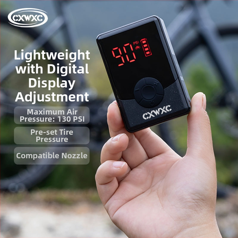 Cxwxc kalnu ceļa velosipēdu sūknis elektriskais piepūtes sūknis augstspiediena pārnēsājams mini digitālais displeja gaisa sūknis
