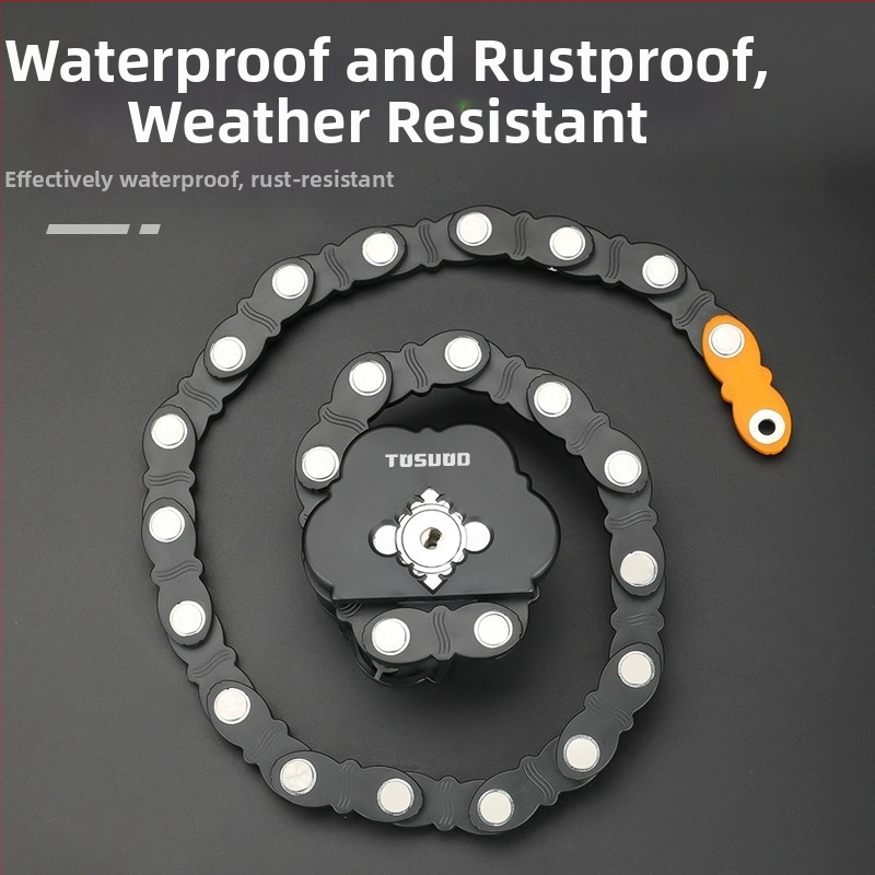 Tas капитан велосипед удобна алуминиева брава верига против кражба електрически мотоциклет сгъваема брава брава за планински велосипед
