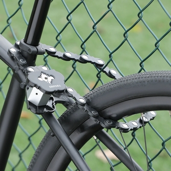 Tas kapteiņa velosipēda ērta sakausējuma slēdzenes ķēdes pretaizdzīšanas slēdzene elektriskā motocikla saliekamā slēdzene kalnu velosipēda slēdzene