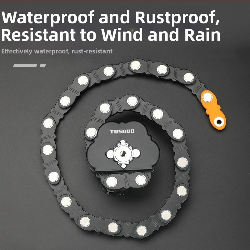 Tas капитан велосипед удобна алуминиева брава верига против кражба електрически мотоциклет сгъваема брава брава за планински велосипед