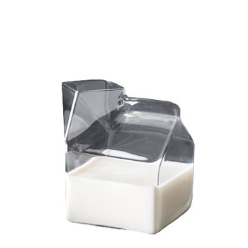 Γυάλινο τετράγωνο γαλακτοκομείο ιαπωνικού στιλ φούρνος μικροκυμάτων που θερμαίνει δημιουργικό φλιτζάνι καφέ πρωινού Κύπελλο γάλακτος Κύπελλο τσαγιού Κύπελλο