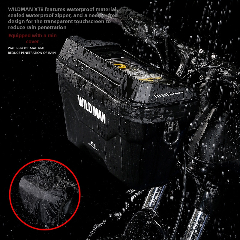 Predná taška do auta WILD MAN, taška na bicykel s tvrdou škrupinou z EVA materiálu, taška na mobilný telefón, predná taška na elektrický skateboard, skladacia taška na bicykel