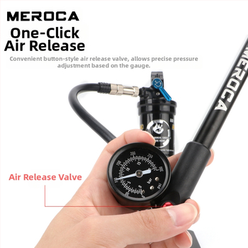 MEROCA αμορτισέρ υψηλής πίεσης φουσκωτό ποδήλατο με πνευματικό μπροστινό πιρούνι, φορητή αντλία αέρα 300PSI
