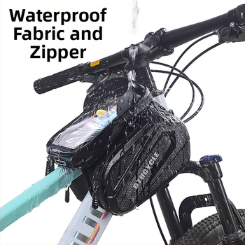 Τσάντα αποθήκευσης για κινητά τηλέφωνα και ποδήλατα βουνού, τσάντα ανάρτησης ποδηλάτου μπροστά, αδιάβροχη, σκληρή τσάντα άνω μέρους, τσάντα ποδηλάτου μπροστά, τσάντα ποδηλάτου