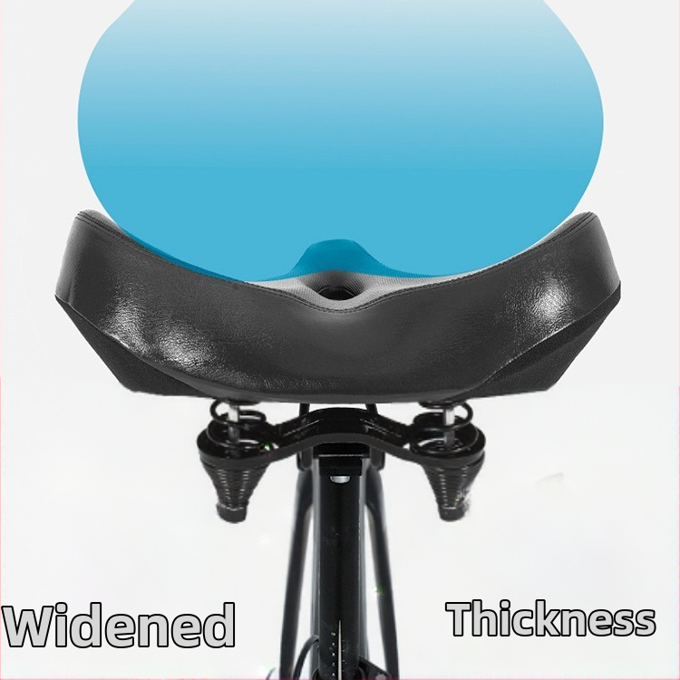 Велосипедна седалка Xingbaike, електрическа велосипедна седалка, уголемена и разширена, удобна възглавница за велосипедна седалка, удобна куха абсорбация на удари