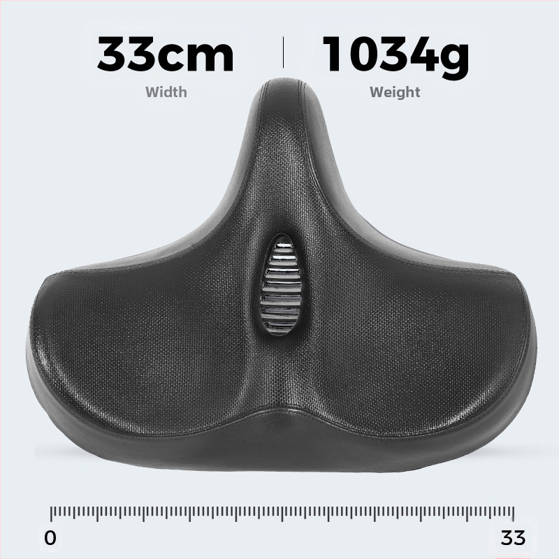 Велосипедна седалка Xingbaike, електрическа велосипедна седалка, уголемена и разширена, удобна възглавница за велосипедна седалка, удобна куха абсорбация на удари