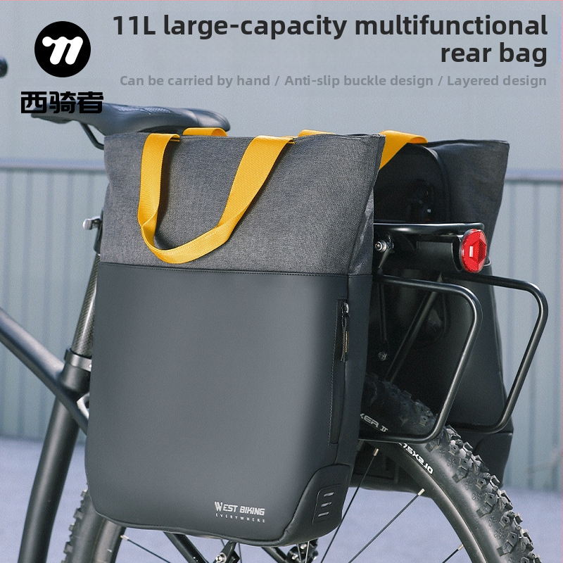 West rider kerékpár hordtáska, egyetlen kerékpáros hordtáska, egyoldalú polcos hordtáska, kézitáska, kioldásgátló csatos hordtáska