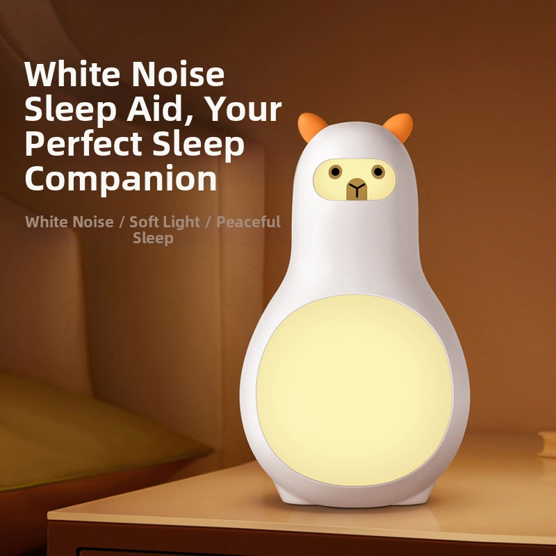 Инструмент за сън Meng Chong с бял шум, помощ за сън, нощна светлина, интелигентно време за работа, машина за бял шум с независимо управление, топла нощна светлина