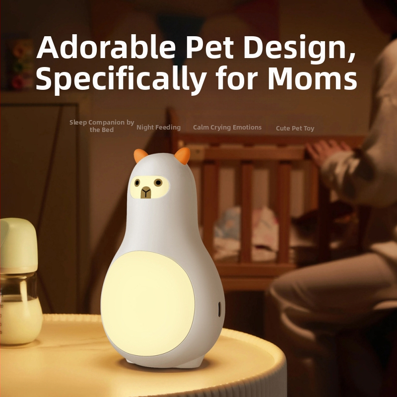 Инструмент за сън Meng Chong с бял шум, помощ за сън, нощна светлина, интелигентно време за работа, машина за бял шум с независимо управление, топла нощна светлина