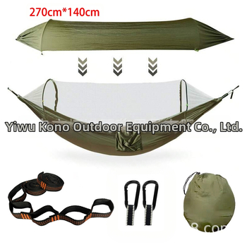 Trīs vienā jauns šūpuļtīkls āra dubultai pretapgāšanās automātiskai ātrai šūpošanai pretodu tīkli kempinga tentam