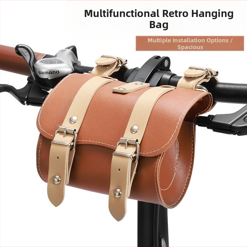 Új gyerek kerékpár elülső akasztós táska retro első táska általános autós táska összecsukható autós táska hátsó ülés táska lovas táska