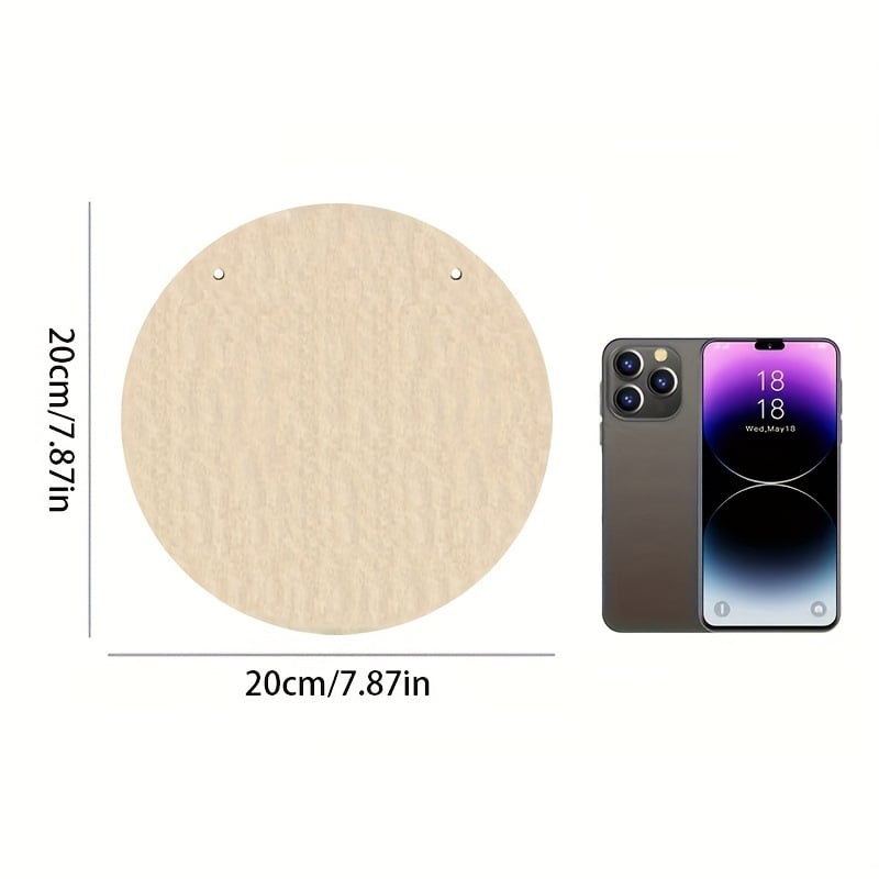 2X vintažinis medinis pasveikinimo ženklas – „Sveiki atvykę į mūsų namus“ apvalus sienos dekoras su žaliais lapais