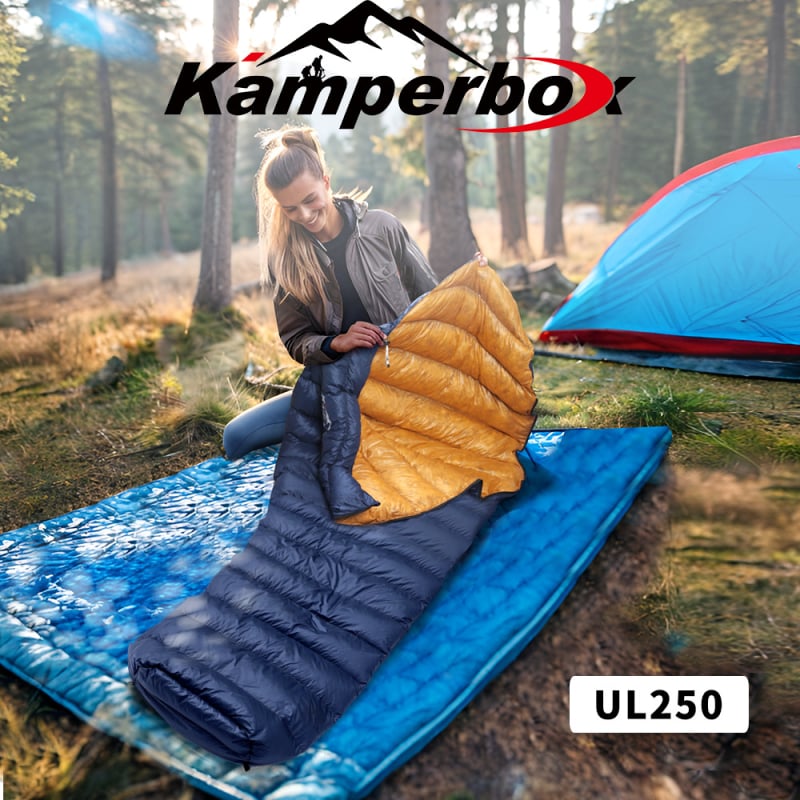 Kamperbox Ultra Light pehelyhálózsák, vízálló, meleg, három évszakos hálózsák, ultra könnyű kempinghálózsák, kültéri kempingezéshez