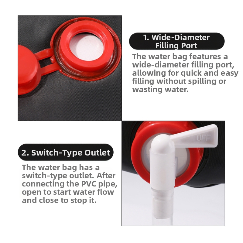 Сгъваема слънчева термална чанта за баня, преносима 20 литра, къмпинг, PVC чанта за душ, черна чанта за съхранение на вода за баня