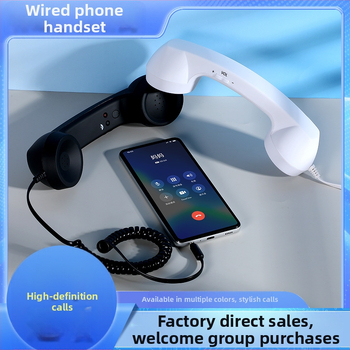 Piiriülene retro mobiiltelefoni kõrvaklappide moodne piiripealne kõrvaklappide mikrofoniga lahe telefoni kõrvaklapp rasedatele naistele müügiks valmis