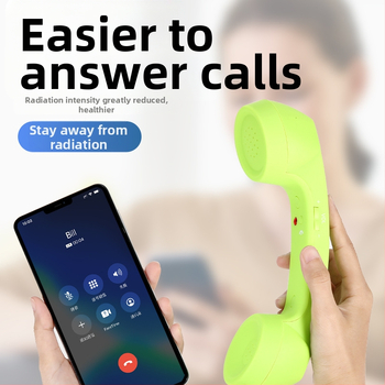 Piiriülene retro mobiiltelefoni kõrvaklappide moodne piiripealne kõrvaklappide mikrofoniga lahe telefoni kõrvaklapp rasedatele naistele müügiks valmis