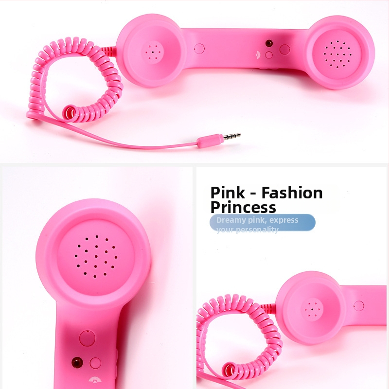 Трансгранична ретро слушалка за мобилен телефон, модна фронтална слушалка с микрофон, готина слушалка за телефон за бременни жени, готова за продажба