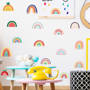 Διασυνοριακά νέα αυτοκόλλητα τοίχου με ουράνιο τόξο, αυτοκόλλητα διακόσμησης τοίχου για κοριτσίστικα υπνοδωμάτια Amazon ZC-391-075