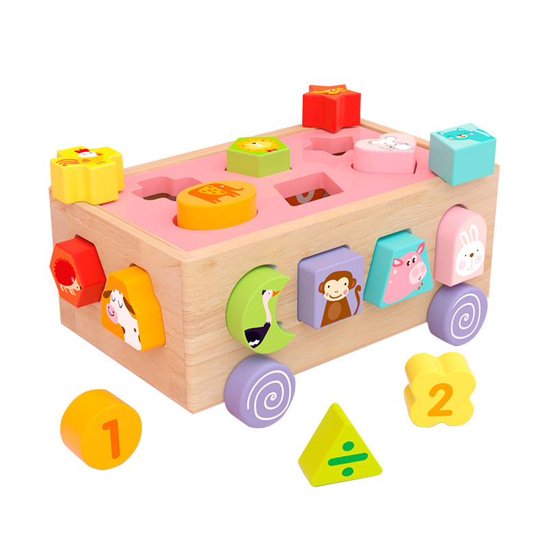 Puzle 1-3 ar pusi gadus veciem agrīnās izglītības puzle Smadzenes stimulējošas mazuļu rotaļlietas zēniem un meitenēm, mazu bērnu formu saskaņošanas klucīši