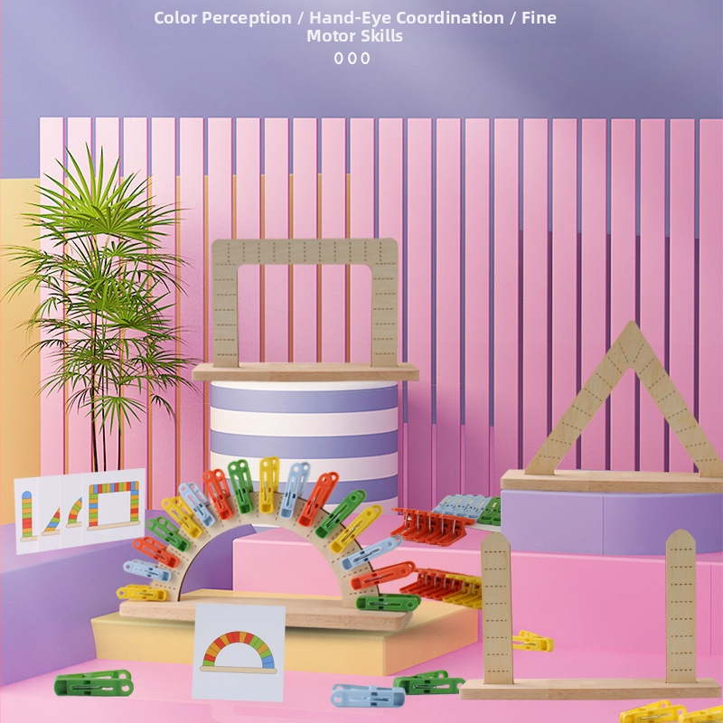Дървен пъзел JiaJiaole за съвпадение на цветове, детски пъзел за детска градина, помагала за обучение Монтесори, пъзел, играчки за ранно образование, разпознаване на цветовете