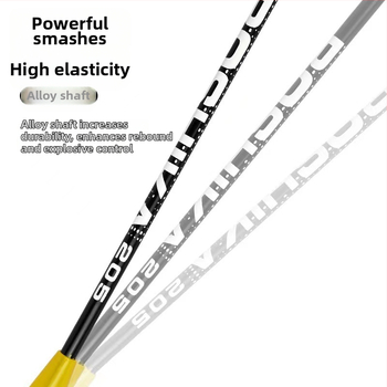 Sprogimai sandėlyje suaugusiųjų badmintono raketė studentams pradedantiesiems, treniruotėms, ferolydinio padalinta raketė, plaukų karta