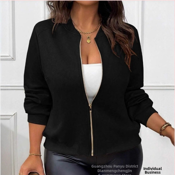 Μπουφάν σουέτ plus-size για Ευρώπη και Αμερική 2025 Διασυνοριακό Εξωτερικό Εμπόριο Amazon Χειμώνας Νέο Γυναικείο Μπουφάν Μπέιζμπολ με Φερμουάρ Ανεξάρτητος Ιστότοπος