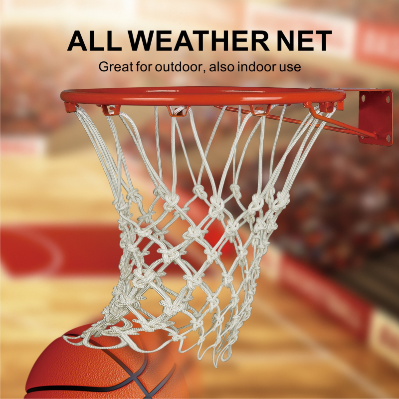 Sandėlyje specialios partijos krepšinio tinklas, profesionalus varžybų tinklas, polipropileno poliesterio rėmas, paryškintas krepšinio tinklas, standartinis krepšinio tinklas