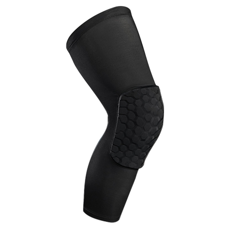 Korvpalli põlvekedra sukkpüksid, spordi põlvekedra meeste kokkupõrkevastased säärekesta sokid, kiiresti kuivavad jooksukaitsevahendid