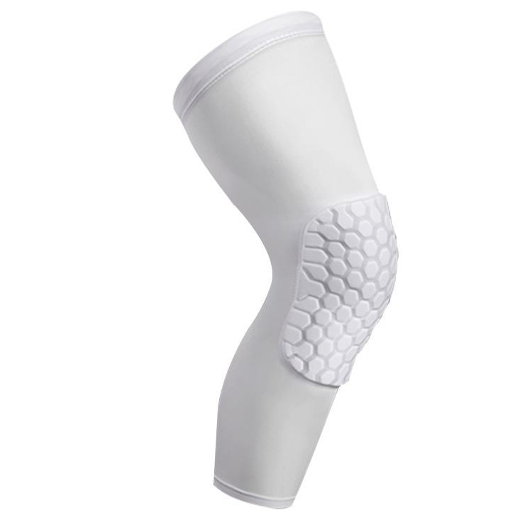 Korvpalli põlvekedra sukkpüksid, spordi põlvekedra meeste kokkupõrkevastased säärekesta sokid, kiiresti kuivavad jooksukaitsevahendid