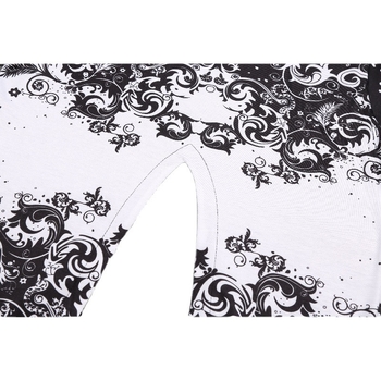 Amazon AliExpress Foreign Trade plus size Дамски пуловер с дълъг ръкав и къс ръкав, средна дължина, свободна тениска