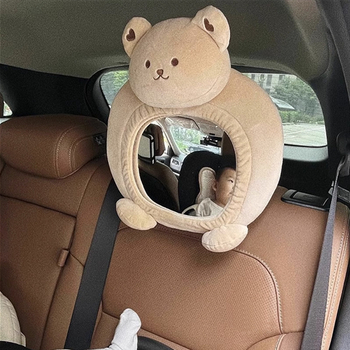 Jaunums lāča novērošanas spogulis, mīlīgs trīsdimensiju lāča auto, novērošanas spogulis, bērnu drošības sēdeklītis, atpakaļskata spogulis