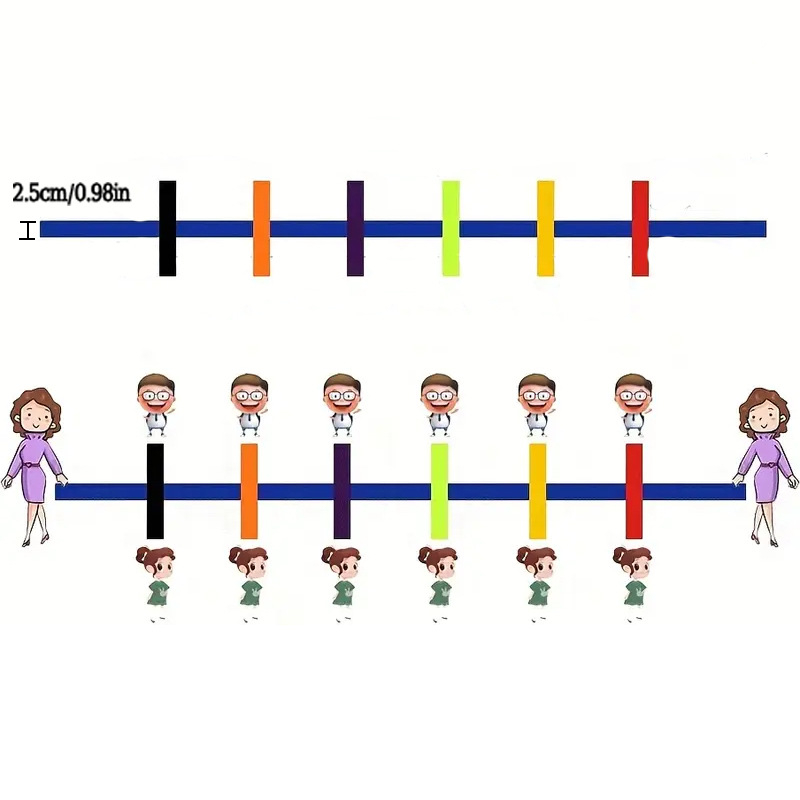 Vaikų saugos virvė darželio mokyklai, apsauganti nuo pametimo nailono traukos virvė, ikimokyklinio amžiaus vaikų eilė, spalvinga virvė