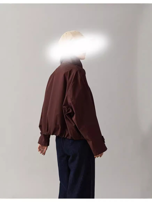 2024 őszi új érkezésű, könnyen kezelhető dzseki, széldzseki, rövid, rövid derekú galléros dzseki kis méretű nőknek