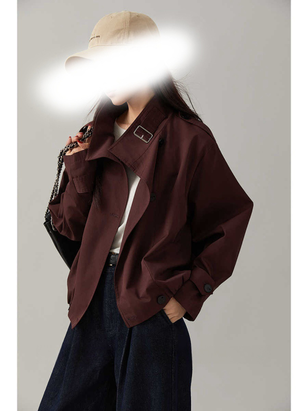 2024 őszi új érkezésű, könnyen kezelhető dzseki, széldzseki, rövid, rövid derekú galléros dzseki kis méretű nőknek