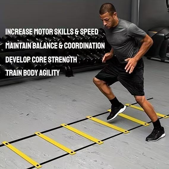 Трансгранични доставки 4,8 млн. 节敏捷 Стълба Футбол Тренировка Стълба за ловкост Физическа подготовка