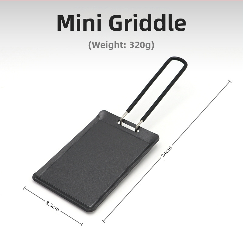 Välisseinte ristkülikukujuline mittenakkuv grillplaat Korea stiilis üliväike teppanyaki grillplaat kaasaskantav steikpann