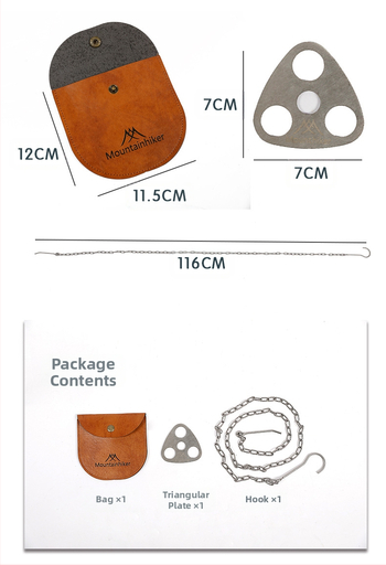Διασυνοριακή Ζεστή Πώληση Εξωτερική Κατασκήνωση Φορητό Τρίγωνο Κρεμαστό Βραχίονα Γλάστρας Πολυλειτουργικό Κρεμαστό Δαχτυλίδι Γάντζος Τρίγωνο Πόρπη