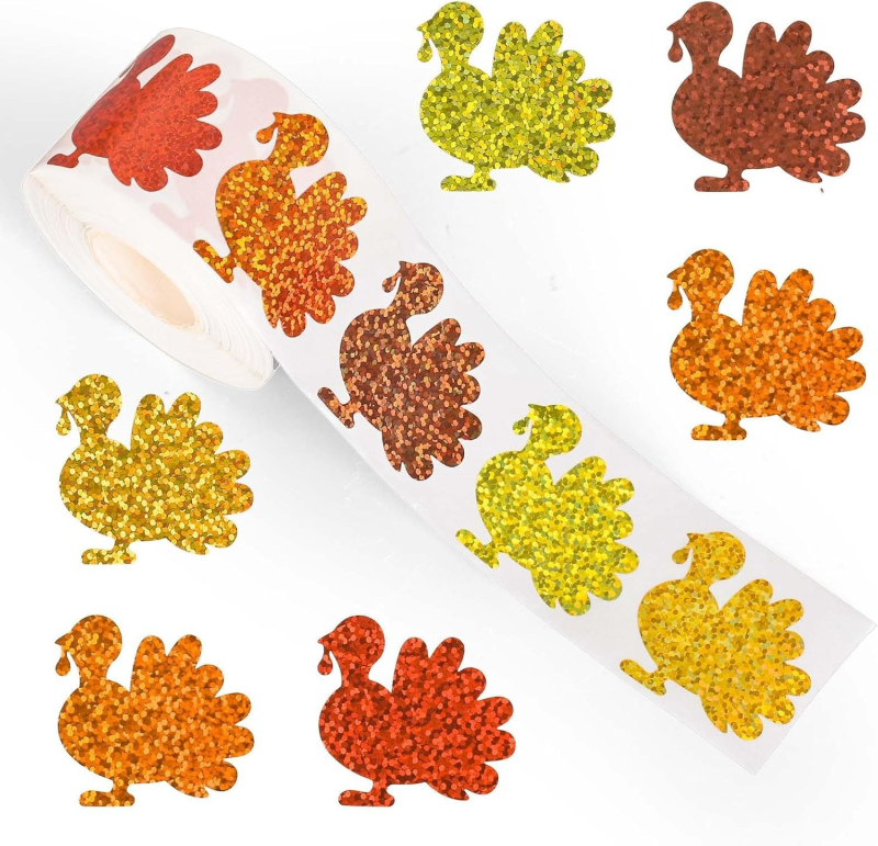 500 kleebist/pühade laserkleebised, sildid, kontoritarvete dekoratiivsildid, sulgemiskleebised