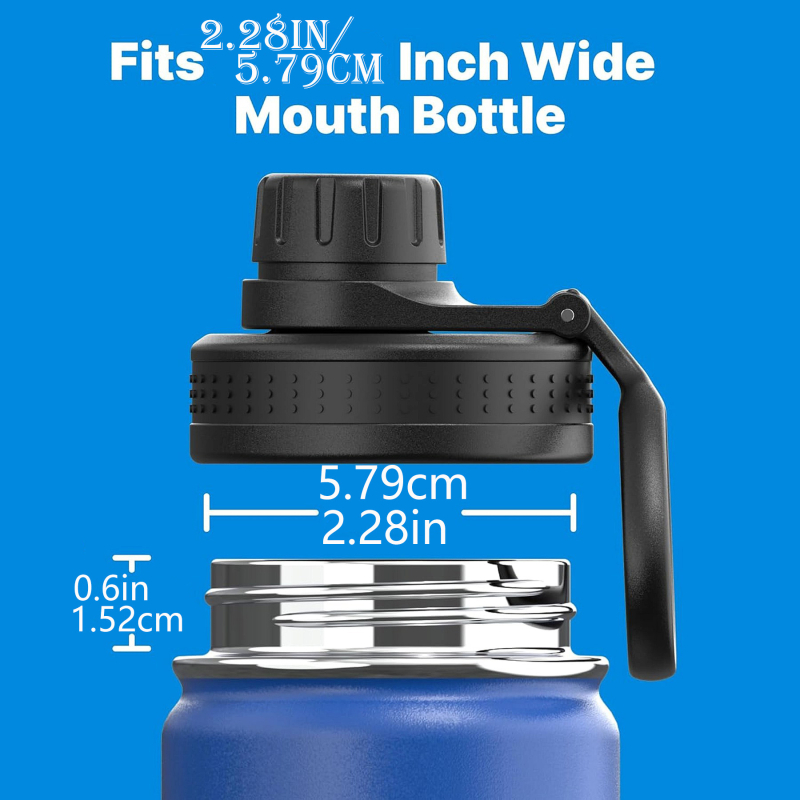 Трансграничен космически капак за чайник с голям капацитет, спортен капак за чайник от PP пластмасов капак, преносим капак за външен монтаж, капак с три пръста