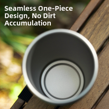 Κύπελλο μπύρας από καθαρό τιτάνιο, κύπελλο χυμών για υπαίθριες κατασκηνώσεις, εύχρηστο κύπελλο μονής στρώσης, κύπελλο κρύου ποτού από κράμα τιτανίου που δεν πέφτει, κύπελλο τιτανίου