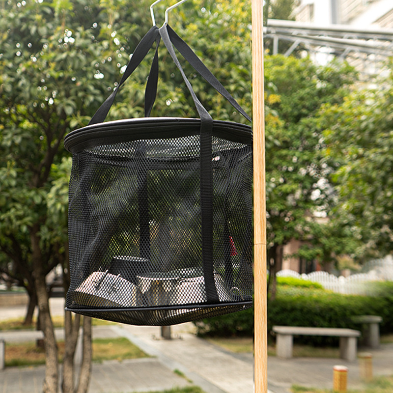 Täiustatud välistingimustes kaasaskantav kokkupandav ämbri äravoolukorv telkimiseks mõeldud grillimiseks mõeldud köögiviljade pesemise ämber, sissetõmmatav kalapüügiämber, kalapüügivahendite kott