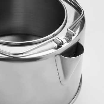 Βραστήρας από ανοξείδωτο ατσάλι 1,2 λίτρων, εξωτερικός βραστήρας, φορητή τσαγιέρα, φορητός βραστήρας, σετ μαγειρικών σκευών για κάμπινγκ