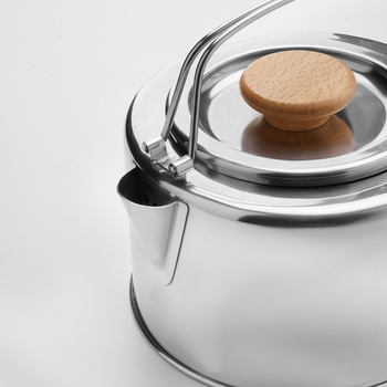 Βραστήρας από ανοξείδωτο ατσάλι 1,2 λίτρων, εξωτερικός βραστήρας, φορητή τσαγιέρα, φορητός βραστήρας, σετ μαγειρικών σκευών για κάμπινγκ