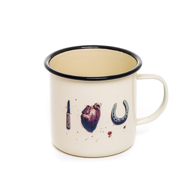 Трансгранична гореща продажба на високотемпературна чаша с висока цветна стойност, класическа носталгична емайлирана чаша за кафе, персонализиране на лого с модел