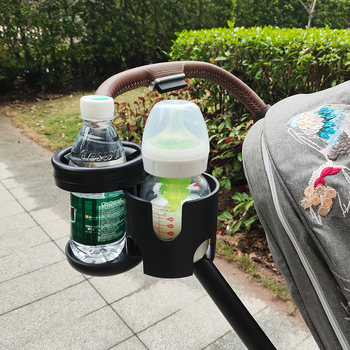 Suport de siguranță pentru cărucior Amazon transfrontalier, suport pentru pahar, sticlă de apă, suport dublu pentru pahar, suport multifuncțional pentru pahar, suport pentru sticlă două în unu