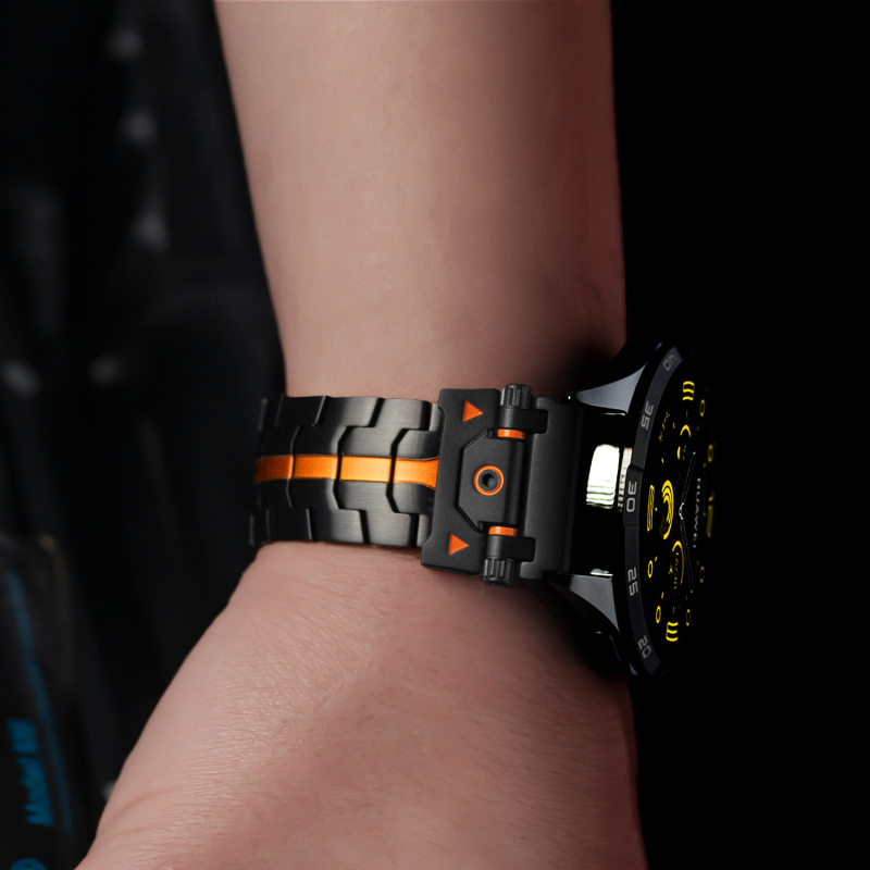 „Huawei GT5“ dirželis, skirtas „Watch4pro“, nerūdijančio plieno dirželis, „Iron Man Xiaomi“ metalinis dirželis, 22 mm dirželis