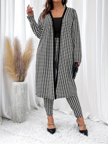 Европейски и американски трансграничен моден нов костюм за външна търговия с дълъг ръкав тип „петеница“ за жени, есен и зима, Amazon